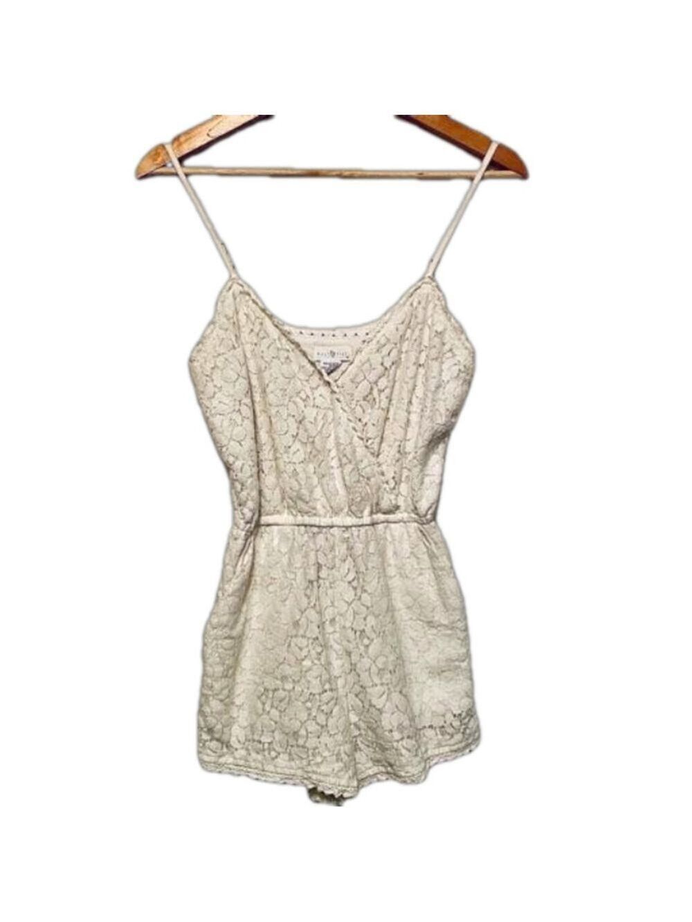 Full Tilt White Lace Romper Extra Small - Picture 2 of 9
